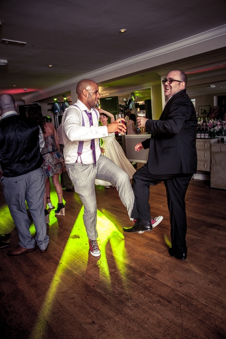 Delroy busting some moves on the dance floor